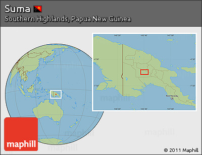 Savanna Style Location Map of Suma