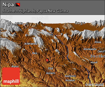 Physical Panoramic Map of Nipa
