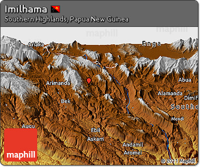 Physical Panoramic Map of Imilhama