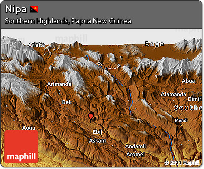 Physical Panoramic Map of Nipa