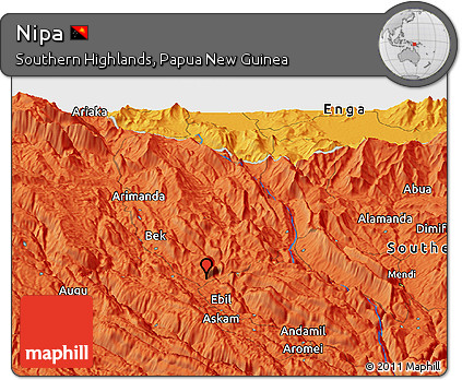 Political Panoramic Map of Nipa