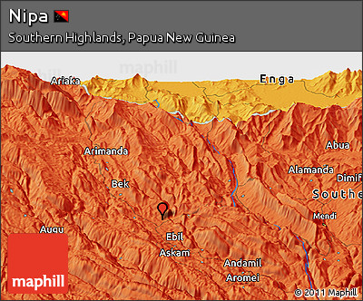 Political Panoramic Map of Nipa