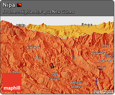 Political Panoramic Map of Nipa