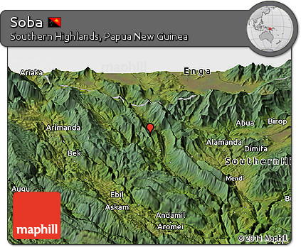 Satellite Panoramic Map of Soba