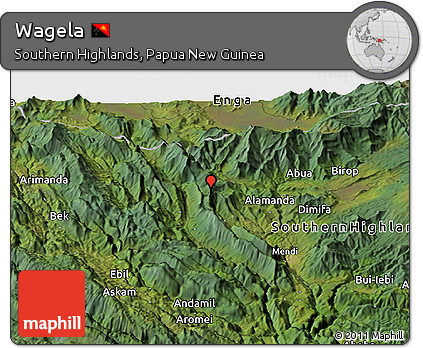 Satellite Panoramic Map of Wagela