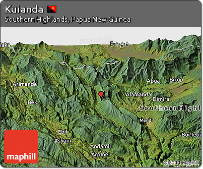 Satellite Panoramic Map of Kuianda