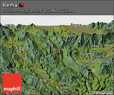 Satellite Panoramic Map of Kema