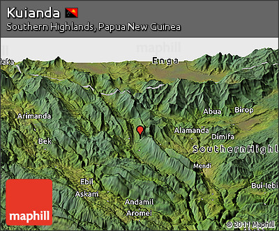 Satellite Panoramic Map of Kuianda
