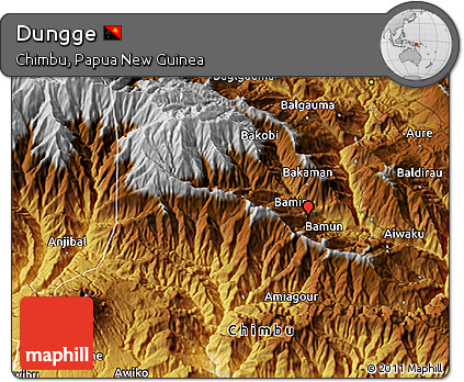 Physical 3D Map of Dungge