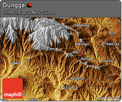 Physical 3D Map of Dungge