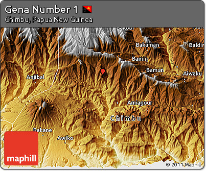 Physical 3D Map of Gena Number 1