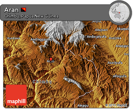 Physical 3D Map of Aran