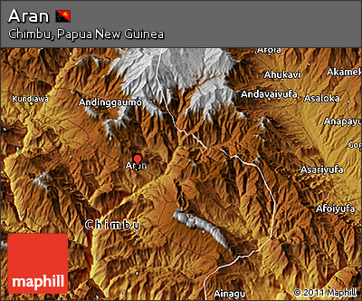 Physical 3D Map of Aran