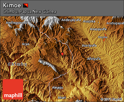 Physical 3D Map of Kimoe