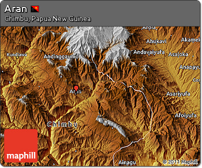 Physical 3D Map of Aran