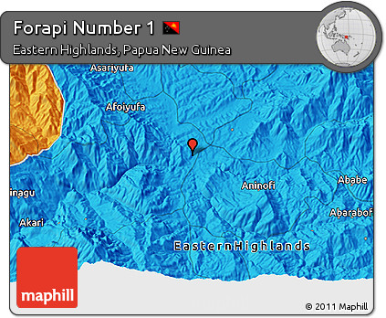 Political 3D Map of Forapi Number 1