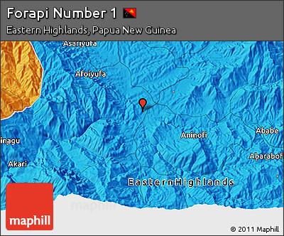 Political 3D Map of Forapi Number 1