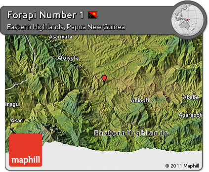 Satellite 3D Map of Forapi Number 1