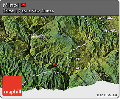 Satellite 3D Map of Minoi