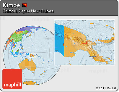 Political Location Map of Kimoe