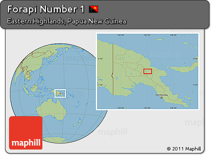 Savanna Style Location Map of Forapi Number 1