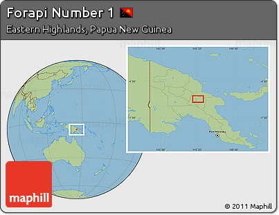 Savanna Style Location Map of Forapi Number 1