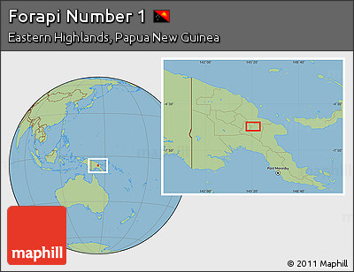 Savanna Style Location Map of Forapi Number 1