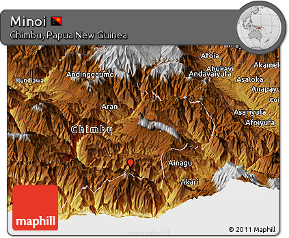 Physical Panoramic Map of Minoi