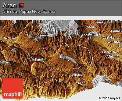 Physical Panoramic Map of Aran