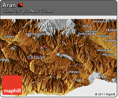 Physical Panoramic Map of Aran