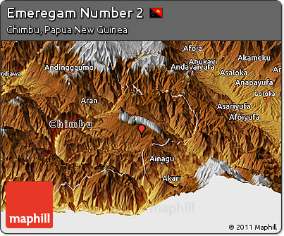 Physical Panoramic Map of Emeregam Number 2