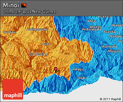 Political Panoramic Map of Minoi