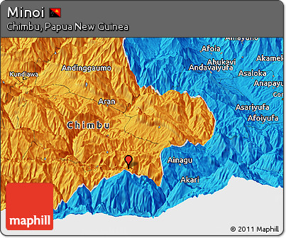 Political Panoramic Map of Minoi