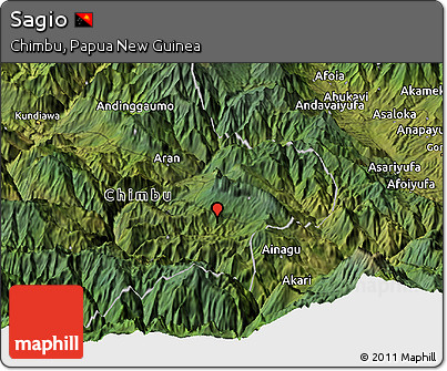 Satellite Panoramic Map of Sagio