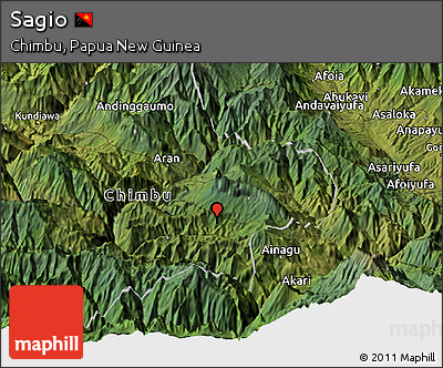 Satellite Panoramic Map of Sagio