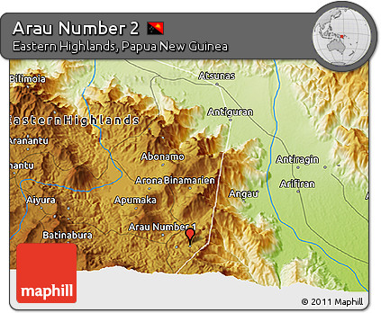 Physical 3D Map of Arau Number 2