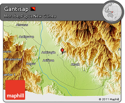 Physical 3D Map of Gantisap
