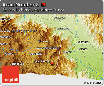 Physical 3D Map of Arau Number 2