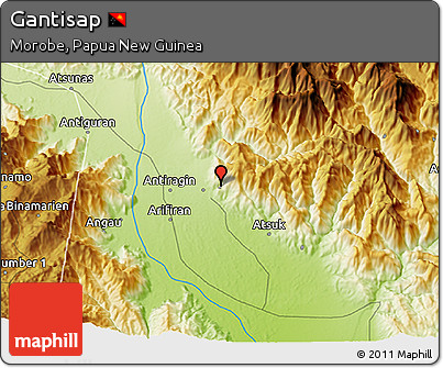Physical 3D Map of Gantisap