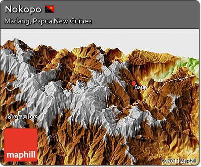 Physical 3D Map of Nokopo