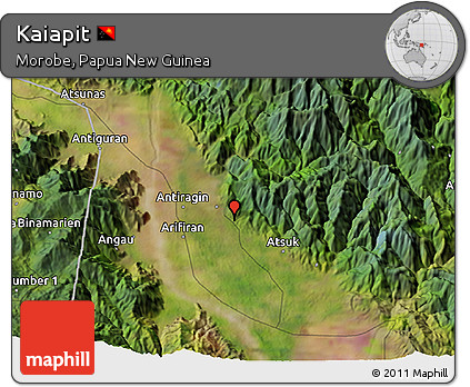 Satellite 3D Map of Kaiapit