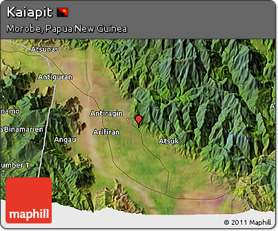 Satellite 3D Map of Kaiapit