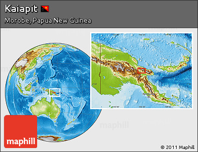 Physical Location Map of Kaiapit