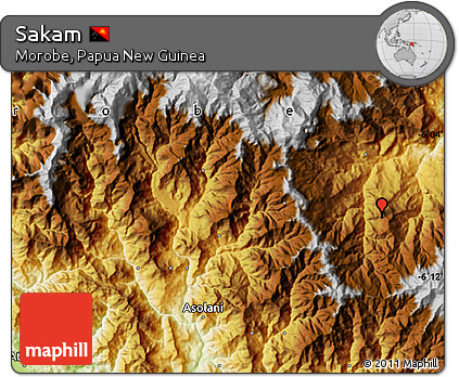 Physical Map of Sakam