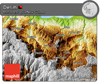 Physical 3D Map of Derim