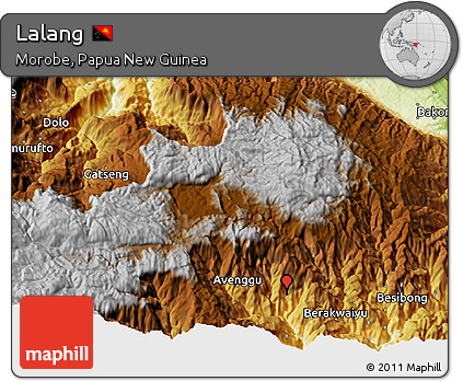 Physical 3D Map of Lalang