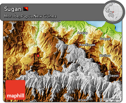 Physical 3D Map of Sugan