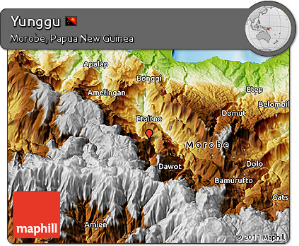 Physical 3D Map of Yunggu
