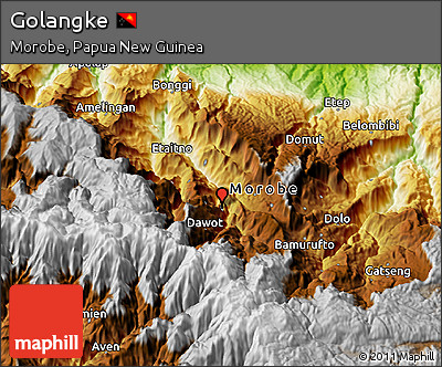 Physical 3D Map of Golangke