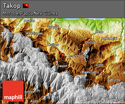 Physical 3D Map of Takop